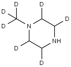 1-(methyl-d3)piperazine-2,3,5,6-d4 Struktur