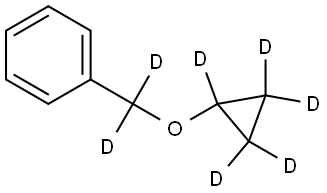 ((cyclopropoxy-d5)methyl-d2)benzene Struktur