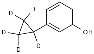 3-(cyclopropyl-d5)phenol Struktur