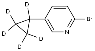 2-bromo-5-(cyclopropyl-d5)pyridine Struktur