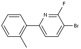 3-bromo-2-fluoro-6-(o-tolyl)pyridine Struktur