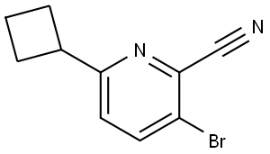 3-bromo-6-cyclobutylpicolinonitrile Struktur