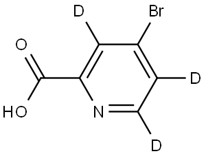 4-bromopicolinic-3,5,6-d3 acid Struktur