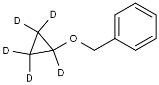 ((cyclopropoxy-d5)methyl)benzene Struktur