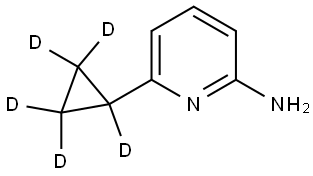 6-(cyclopropyl-d5)pyridin-2-amine Struktur