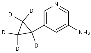 5-(cyclopropyl-d5)pyridin-3-amine Struktur