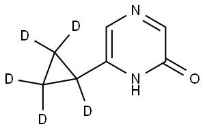 6-(cyclopropyl-d5)pyrazin-2-ol Struktur