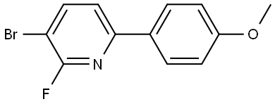 3-bromo-2-fluoro-6-(4-methoxyphenyl)pyridine Struktur