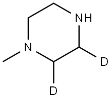 1-methylpiperazine-2,3-d2 Struktur