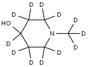 1-(methyl-d3)piperidin-2,2,3,3,4,5,5,6,6-d9-4-ol Struktur