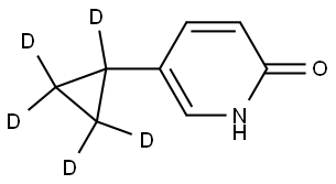 5-(cyclopropyl-d5)pyridin-2-ol Struktur