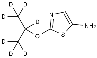 2-((propan-2-yl-d7)oxy)thiazol-5-amine Struktur