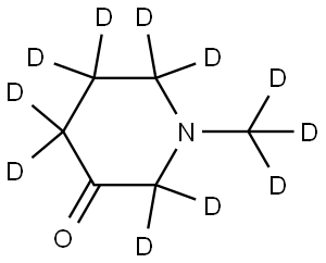 1-(methyl-d3)piperidin-3-one-2,2,4,4,5,5,6,6-d8 Struktur