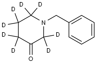 1-benzylpiperidin-3-one-2,2,4,4,5,5,6,6-d8 Struktur