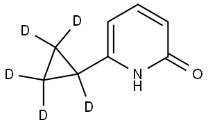 6-(cyclopropyl-d5)pyridin-2-ol Struktur