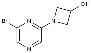 1-(6-bromopyrazin-2-yl)azetidin-3-ol Struktur