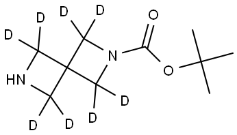 tert-butyl 2,6-diazaspiro[3.3]heptane-2-carboxylate-1,1,3,3,5,5,7,7-d8 Struktur