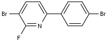 3-bromo-6-(4-bromophenyl)-2-fluoropyridine Struktur