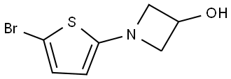 1-(5-bromothiophen-2-yl)azetidin-3-ol Struktur