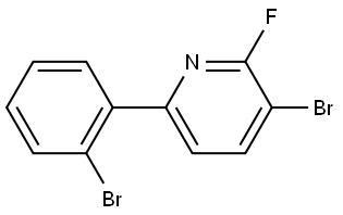 3-bromo-6-(2-bromophenyl)-2-fluoropyridine Struktur