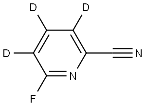 6-fluoropicolinonitrile-3,4,5-d3 Struktur