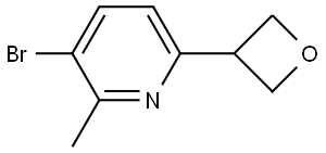 3-bromo-2-methyl-6-(oxetan-3-yl)pyridine Struktur