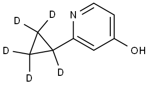 2-(cyclopropyl-d5)pyridin-4-ol Struktur