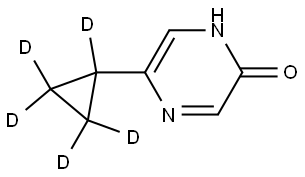 5-(cyclopropyl-d5)pyrazin-2-ol Struktur