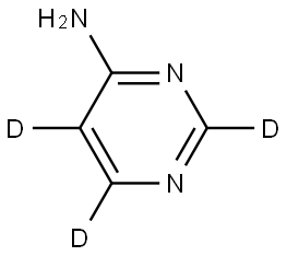 pyrimidin-d3-4-amine Struktur