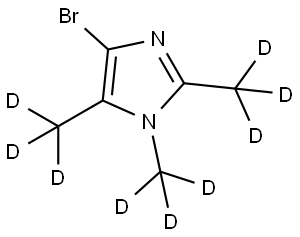 4-bromo-1,2,5-tris(methyl-d3)-1H-imidazole Struktur