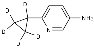 6-(cyclopropyl-d5)pyridin-3-amine Struktur