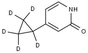 4-(cyclopropyl-d5)pyridin-2-ol Struktur