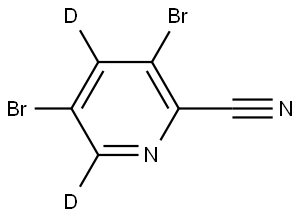 3,5-dibromopicolinonitrile-4,6-d2 Struktur