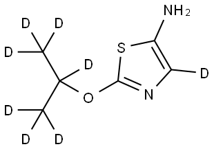 2-((propan-2-yl-d7)oxy)thiazol-4-d-5-amine Struktur