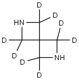 2,6-diazaspiro[3.3]heptane-1,1,3,3,5,5,7,7-d8 Struktur