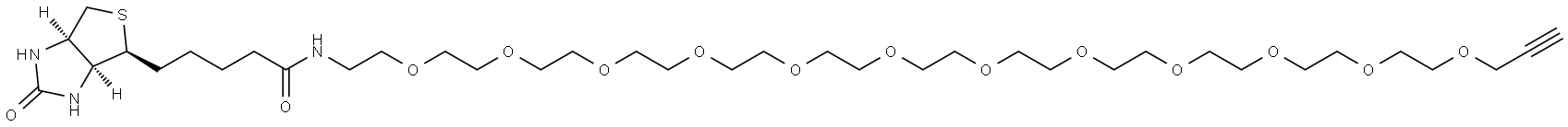 Biotin-PEG12-Propargyl Struktur