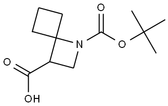 1-(1,1-Dimethylethyl) 1-azaspiro[3.3]heptane-1,3-dicarboxylate Struktur