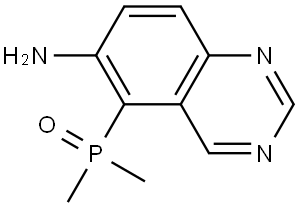 5-(Dimethylphosphinyl)-6-quinazolinamine Struktur