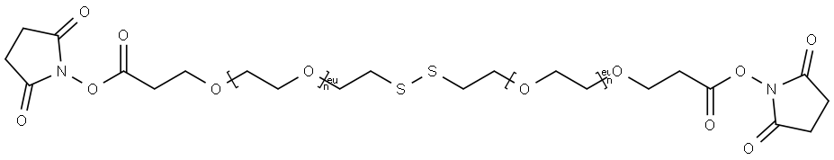 NHS-PEG2-SS-PEG2-NHS Struktur