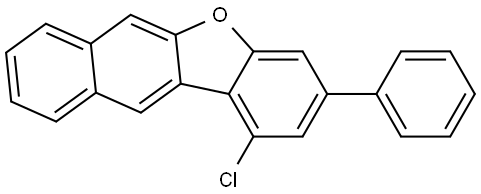 Benzo[b]naphtho[2,3-d]furan, 1-chloro-3-phenyl- Struktur