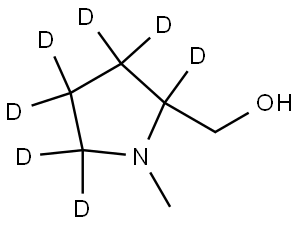 (1-methylpyrrolidin-2-yl-2,3,3,4,4,5,5-d7)methanol Struktur