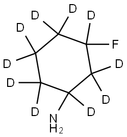 3-fluorocyclohexan-1,2,2,3,4,4,5,5,6,6-d10-1-amine Struktur