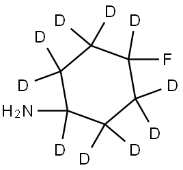 4-fluorocyclohexan-1,2,2,3,3,4,5,5,6,6-d10-1-amine Struktur