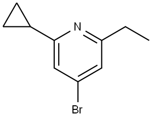 4-bromo-2-cyclopropyl-6-ethylpyridine Struktur