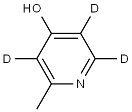 2-methylpyridin-3,5,6-d3-4-ol Struktur