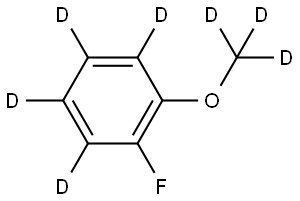 1-fluoro-2-(methoxy-d3)benzene-3,4,5,6-d4 Struktur