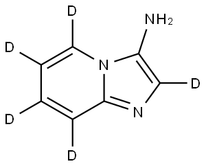 imidazo[1,2-a]pyridin-d5-3-amine Struktur