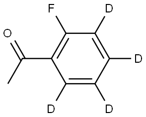 1-(2-fluorophenyl-3,4,5,6-d4)ethan-1-one Struktur