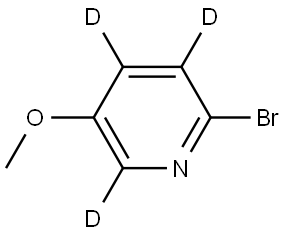 2-bromo-5-methoxypyridine-3,4,6-d3 Struktur