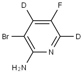 3-bromo-5-fluoropyridin-4,6-d2-2-amine Struktur